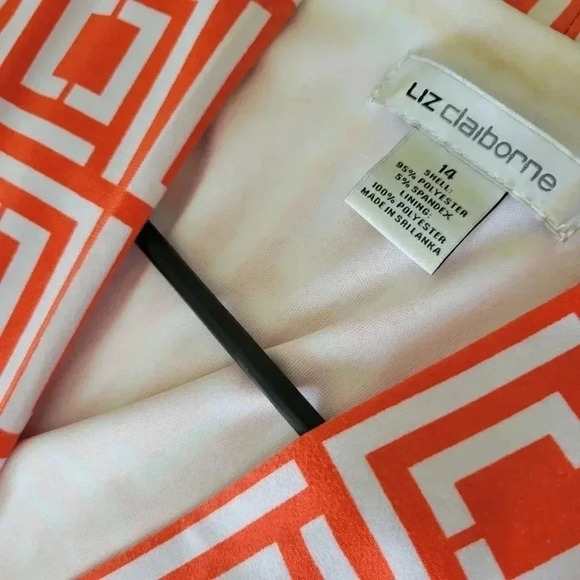 Liz Claiborne Sleeveless V Neck Summer Swing  Dress sz 14 - Picture 2 of 7